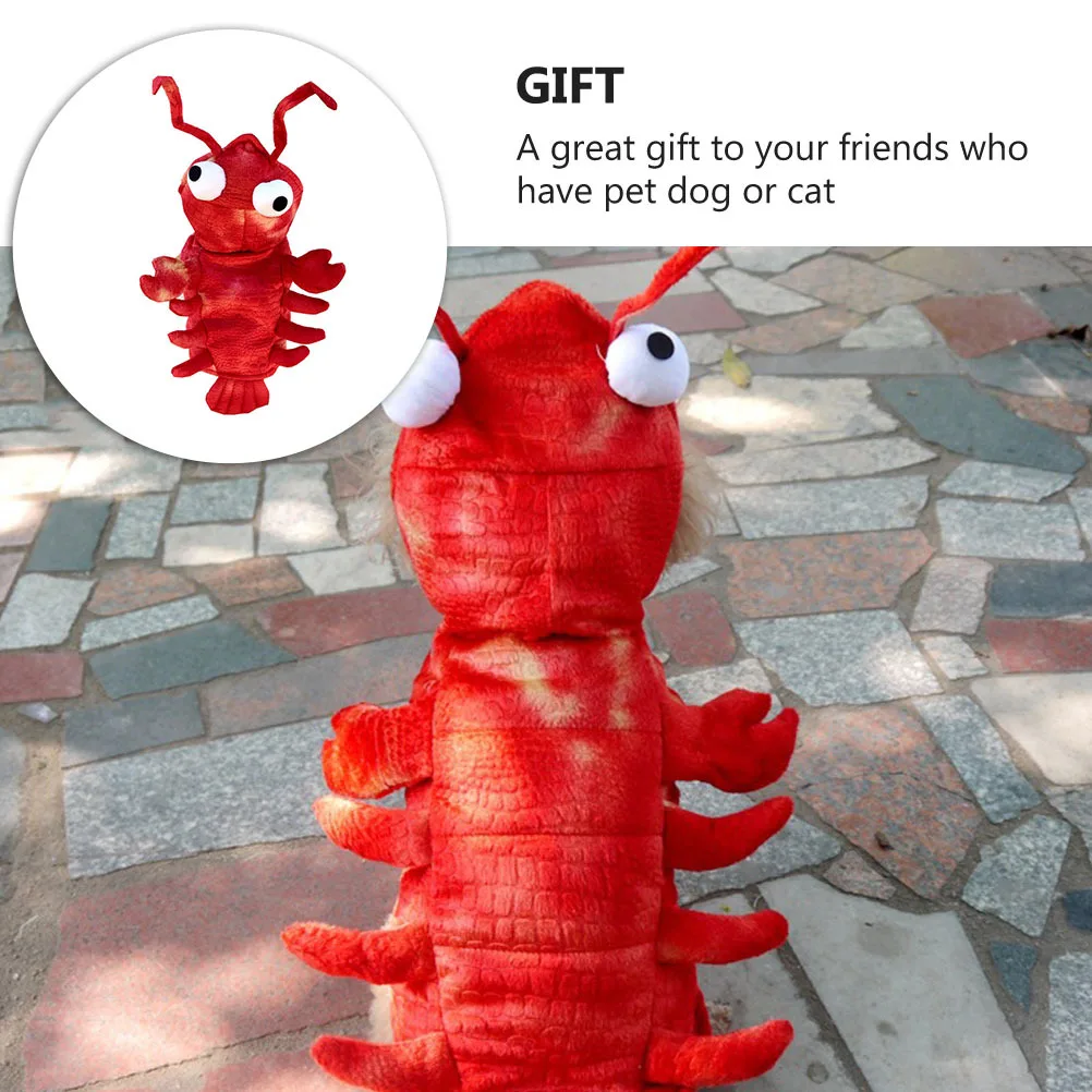 

Red Lobster Pet Costume Dog Clothes Halloween Creative Lobster Shape Fun Practical Pet Supplies Birthday Photo Shoot