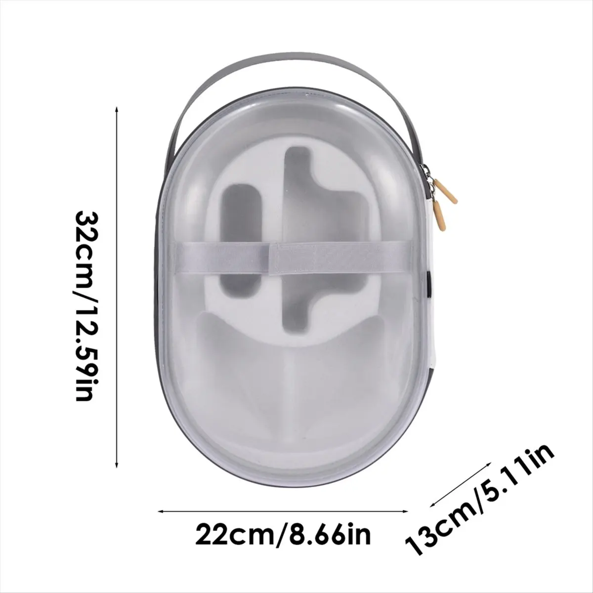 

For Vision Pro VR Headset Storage Bag Transparent Hard Carrying Case for Vision Pro VR Glasses Accessories