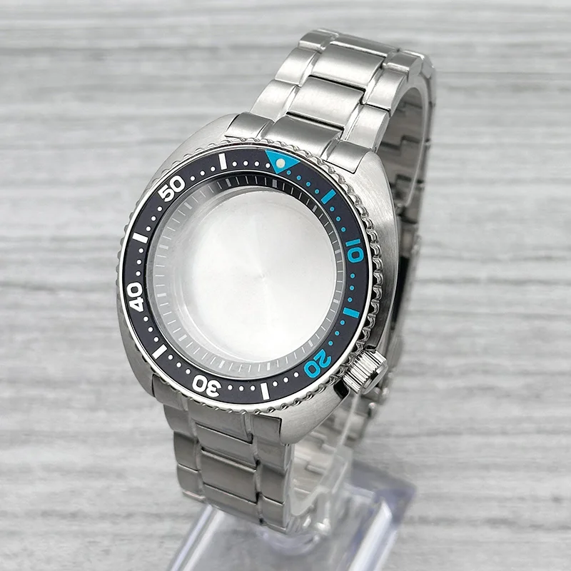 

Корпус NH35 6105 6309 Turtle Abalone с сапфировым стеклом, подходит для механизмов NH35, NH36, 7S26, 4R, циферблат 28,5 мм, с металлическим ремешком для часов.