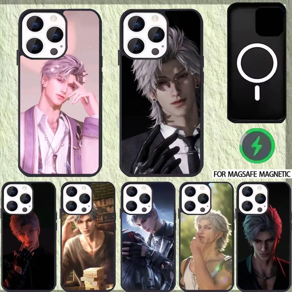 

S-Sylus Love and D-Deep S-Space Phone Case For iPhone 17 16 15 14 13 12 Pro Max Plus for Magsafe Mirror Wireless Magnetic Cover