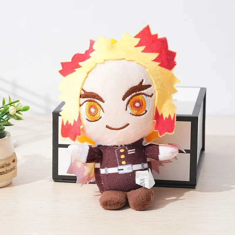 12cm  Japan Anime Demon Slayer Plush Toys Pendant Kamado Tanjirou Rengoku Shinjurou Agatsuma Zenitsu Tsuyuri Kanawo Tomioka Giyu