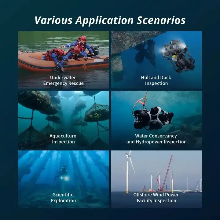 MSChasing M2 Pro Max 4k Hd طقم فحص سفلي للمياه تحت الماء كاميرا WIFI Gps Rov للغوص وصيد الأسماك بدون طيار