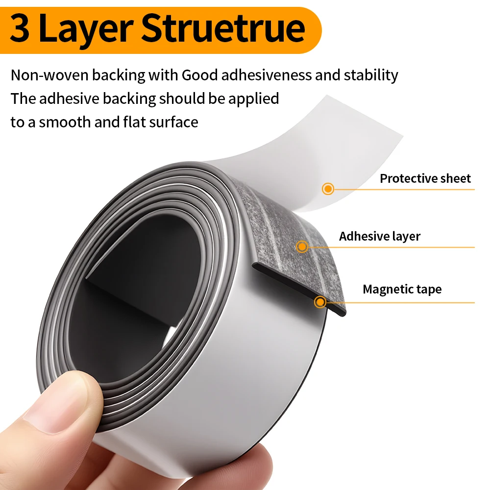 10/15/20/25/30/40/50x1.5mm Rubber Magnetic Strips Strong Flexible Magnetic Strips For Refrigerator Photo Poster Household Tools