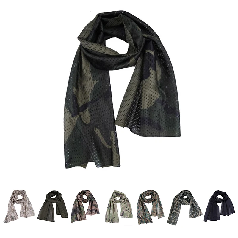 【L】 Mesh Scarf  Veil  Mesh Face Scarf Veil Head Wrap Suitable For Outdoor Camping Hiking Hunting Shooting