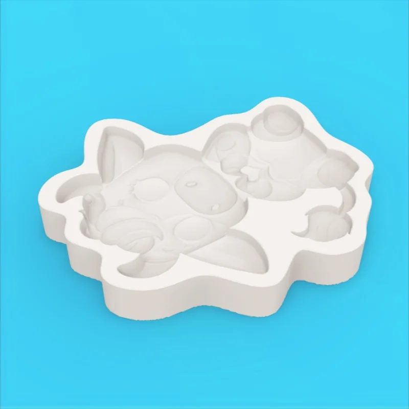 Healing-Themed Cow Dessert Mold, Playful Heart-Shaped Silicone Mold, Chocolate Fondant Making Tool - view 4
