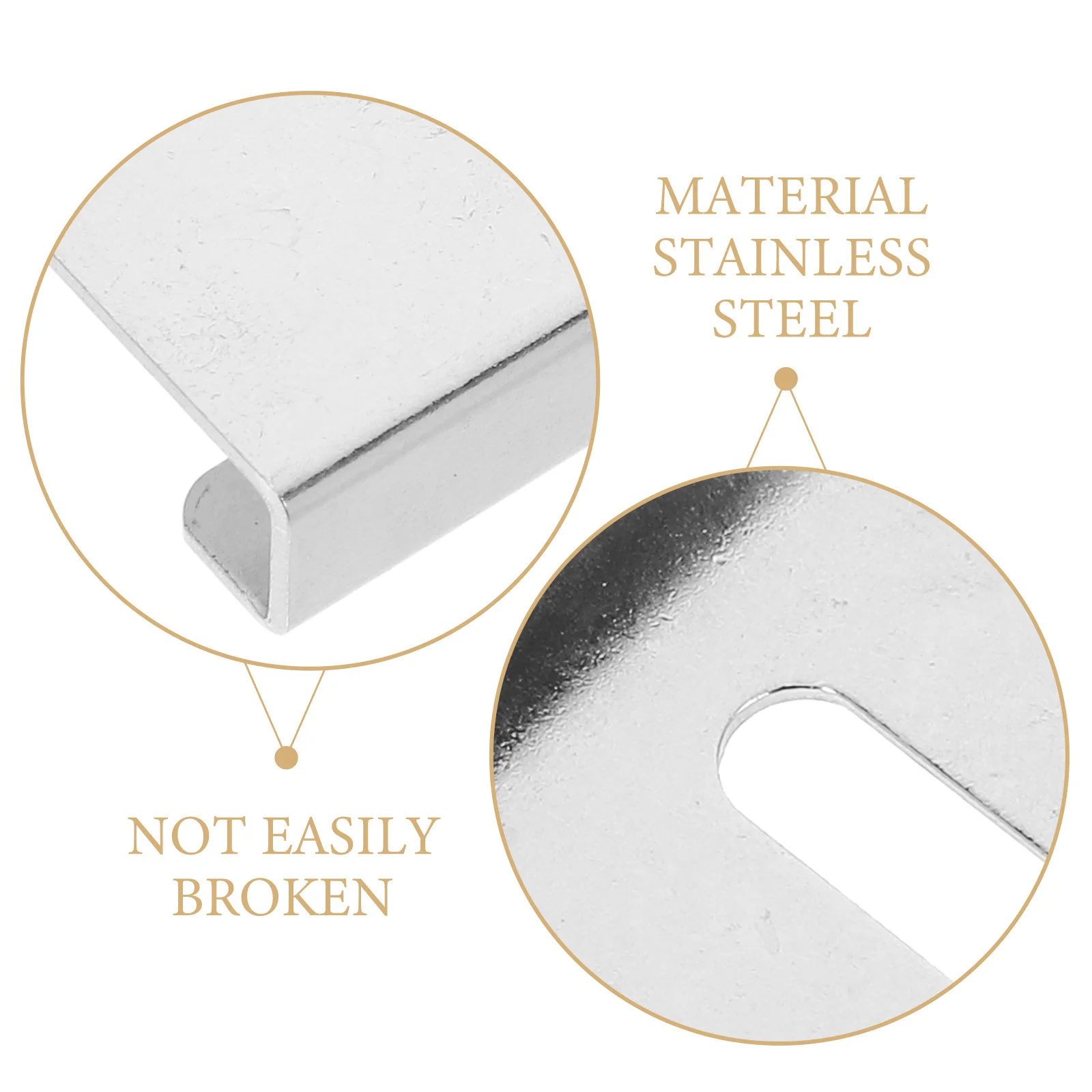 8 قطعة مقاطع زجاجية مرآة جدار بين قوسين مقاطع تركيب قوية لمرآة بدون إطار حامل رف الحمام الزجاج المشبك #4