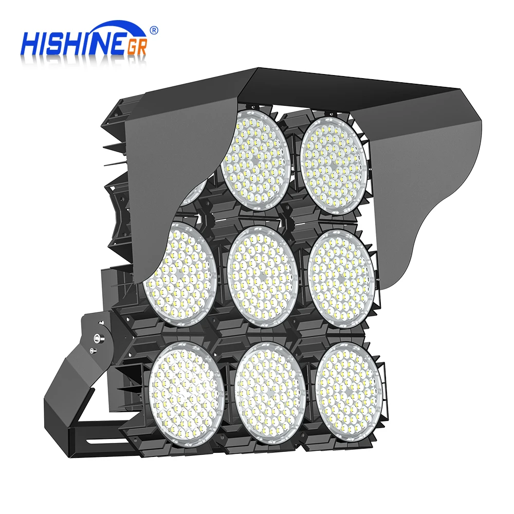 1000w 1200w 1500w Round 10000 Lumen Led Stadium Light/Led Sports Light Solar Street Floodlight For Cricket Baseball Gymnasium