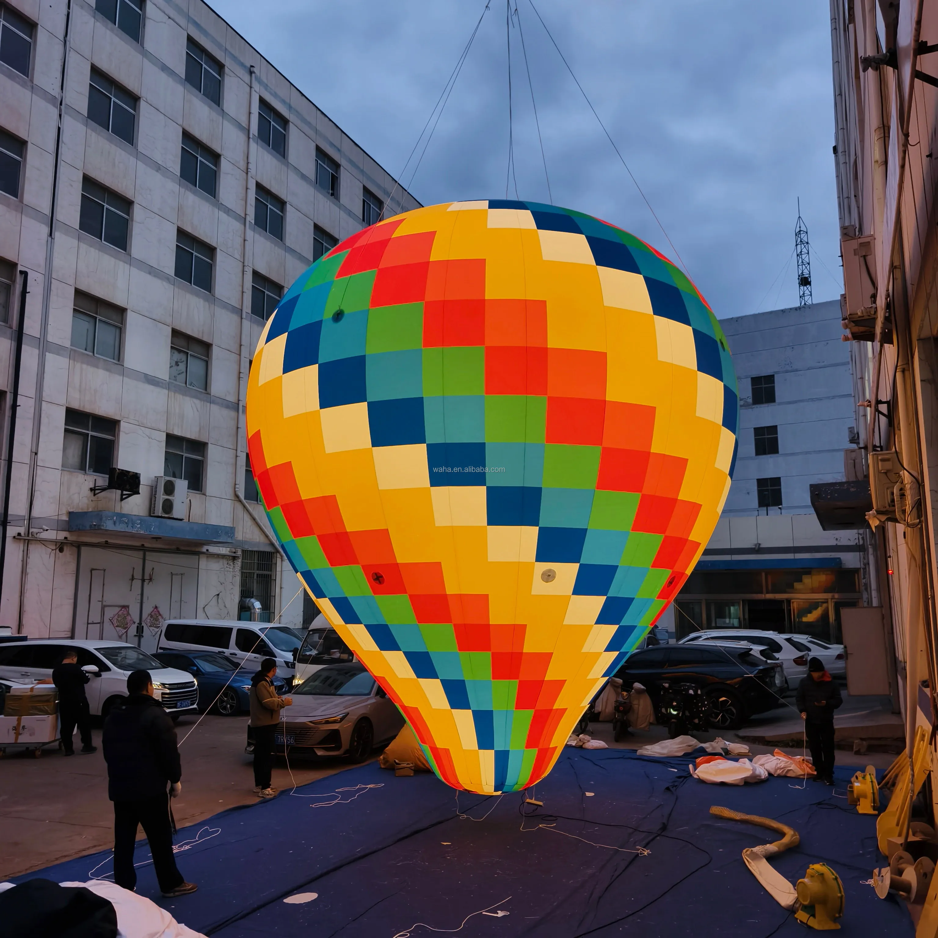 Dostosowywany dmuchany balon gruntowy, dmuchany balon powietrzny, dmuchany model balonu na ogrzane powietrze do dekoracji