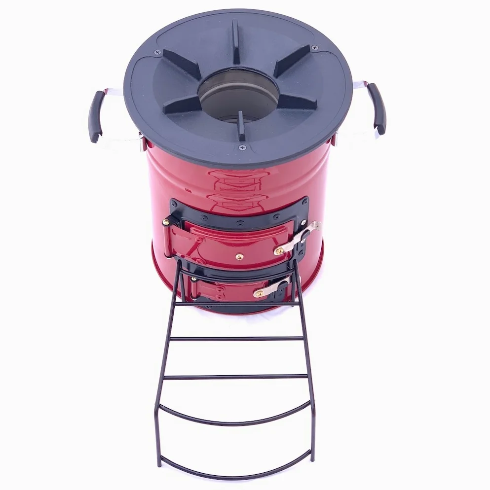 3Kw Heat Burn Wood Charcoal Biomass Efficiency Stove with Carry Bag