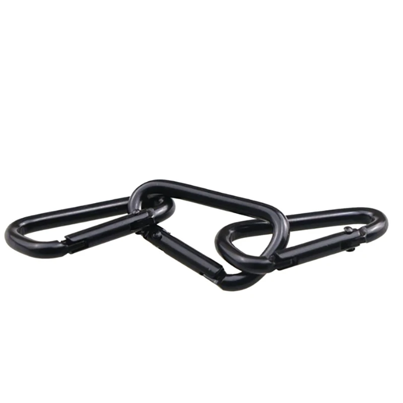 4 Pcs D Rings Clip Hook Carabiner Clip Outdoor Hiking Spring Snap Clip Hooks Mountaineering Buckle Keychain Clip Clasps