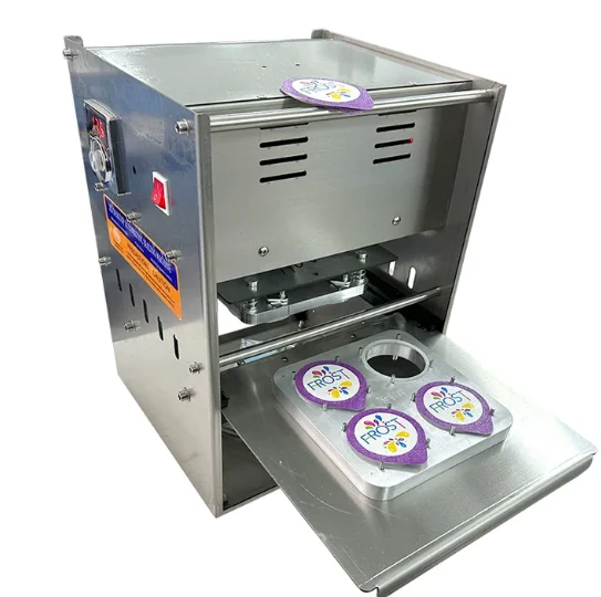 Manual 6 Cavity K cup sealing machine Aluminum Foil Nespresso Coffee  Heat Sealing Machine Plastic K Cup Sealer