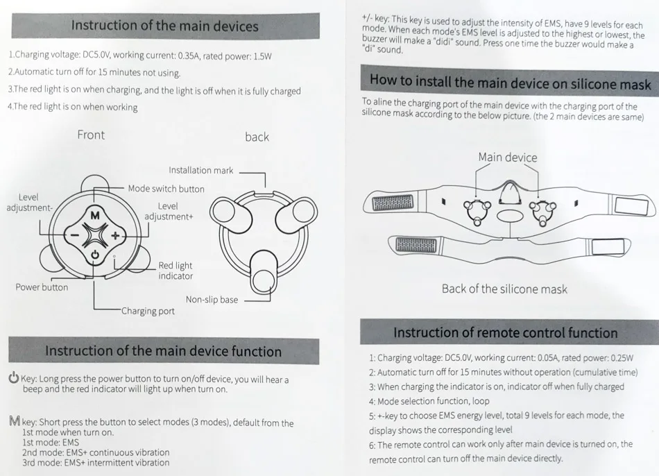 V face massager facial mask shaping beauty instrument thin plastic facial instrument face-lifting instrument