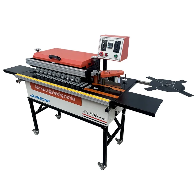 High speed automatic edge banding machine with edge banding, trimming , buffing and end cutting edge bander