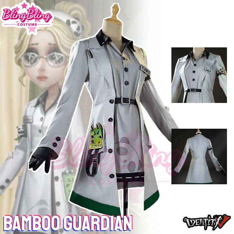 

Bamboo Guardian Cosplay Costume Identity V Doctor Emily Dyer Bamboo Shade Guardian Panda Costume Halloween Clothes