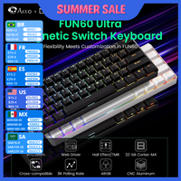 Akko MonsGeek FUN60 Ultra Mechanical Gaming Keyboard Magnetic Switch 60% Rapid Trigger 8K HE/TMR Custom Aluminum Keyboard Gamer