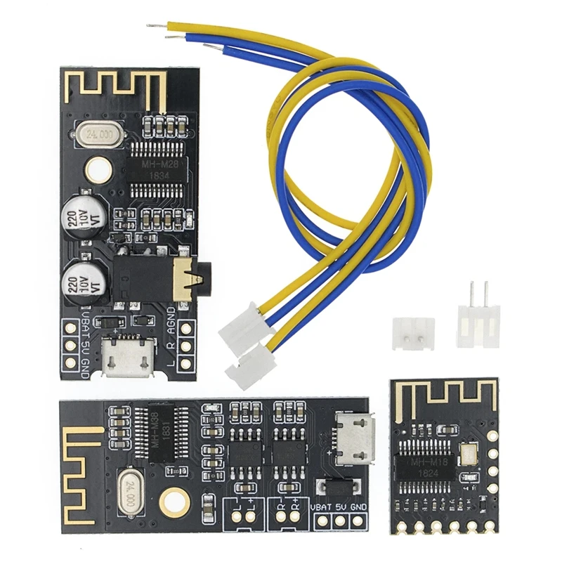 Módulo de áudio sem fio Bluetooth, High Fidelity Lossless Car Headphone Amplifier Board, DIY, 4.2, M18, 28, 38