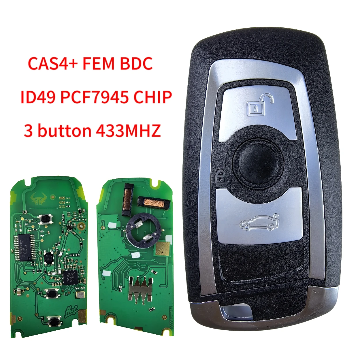 Jingxin 3/4-Tasten-Fernbedienung für BMW 5 7 F-Serie FEM / BDC, CAS4, CAS4+ 2012-2017 YGOHUF5662/YGOHUF5767 315/433/868Mhz Neu – Detail 10