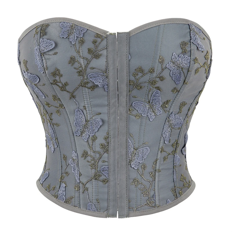 

Women Corset Sexy Crop Tops Brocade Floral Bustier Overbust Corsets Lingerie Vintage Plus Size underwear Corsets