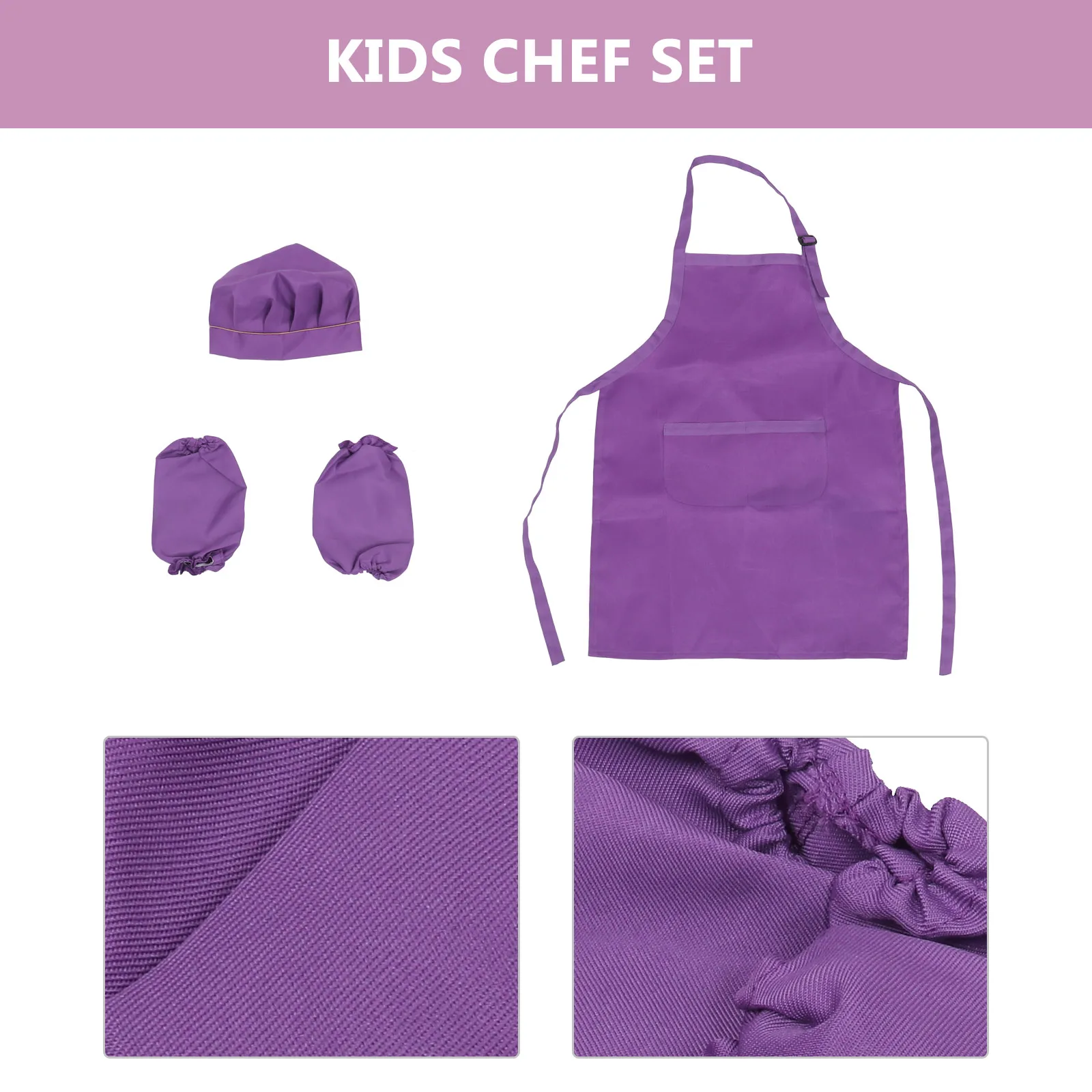 Crianças chapéu manga avental terno crianças chef playset cozinhar pintura roupas crianças cozinha criança cozinhar manga