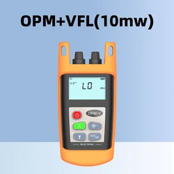 Medidor de potencia óptica con 7 longitudes de onda, multímetro, luz de falla visual, conector SC, FC, ST, fuente de luz visual, VFL, 10MW