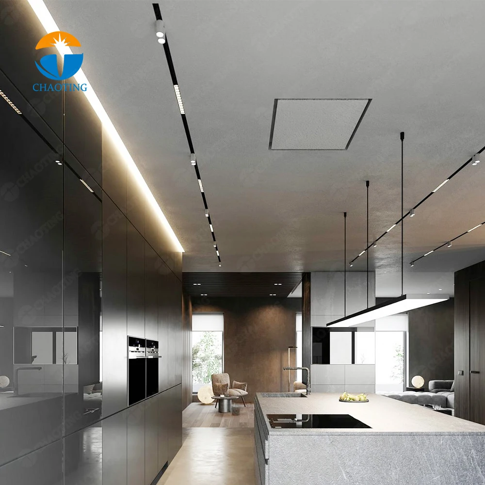 New Magnetic LED Lighting Recessed COB 48V Low Voltage Smart Dimmable Magnetic Track Light Fixtures