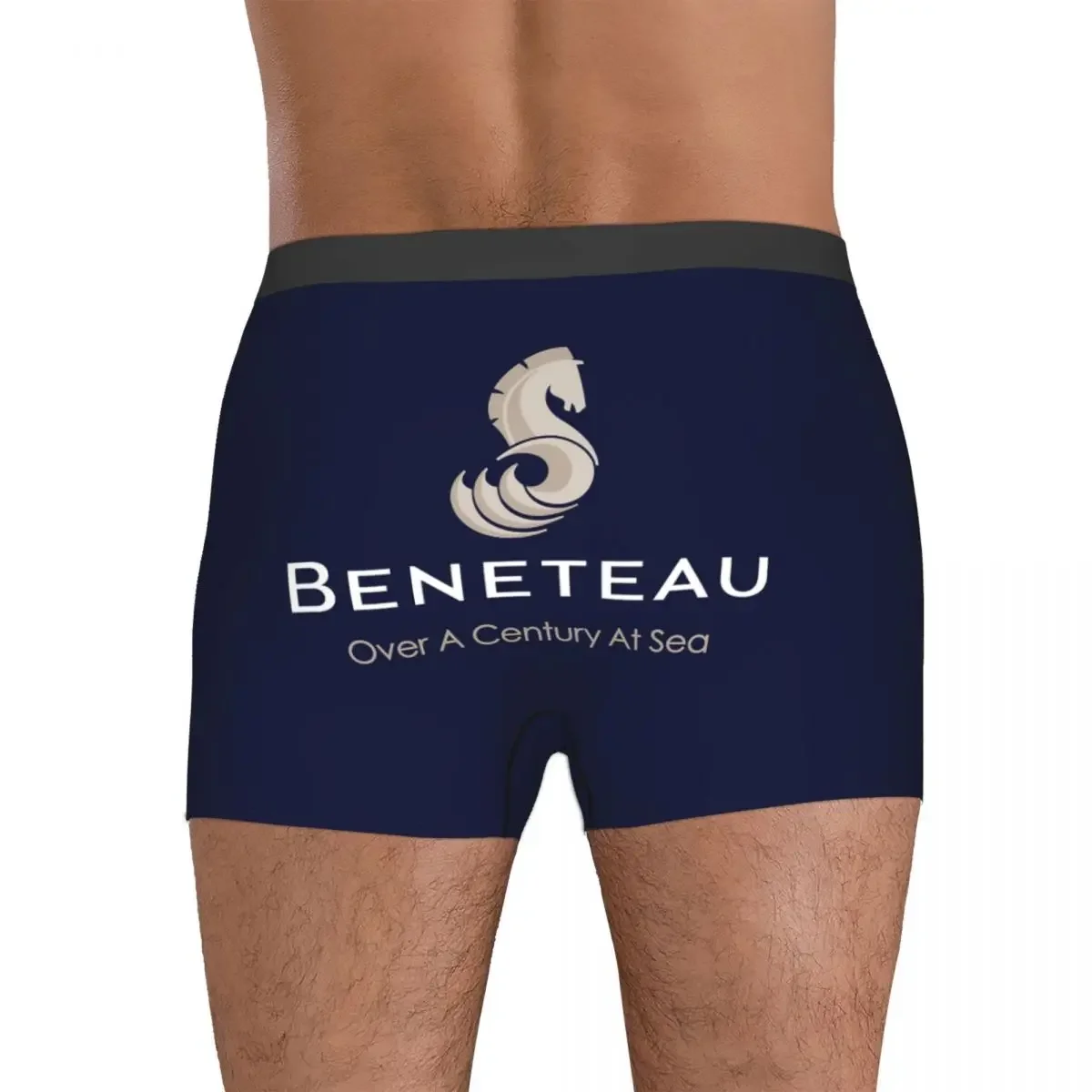 Boxer Underpants Shorts Beneteau Sailboat Sailing Yacht Panties Men's Breathable Underwear for Homme Man Boyfriend Gift