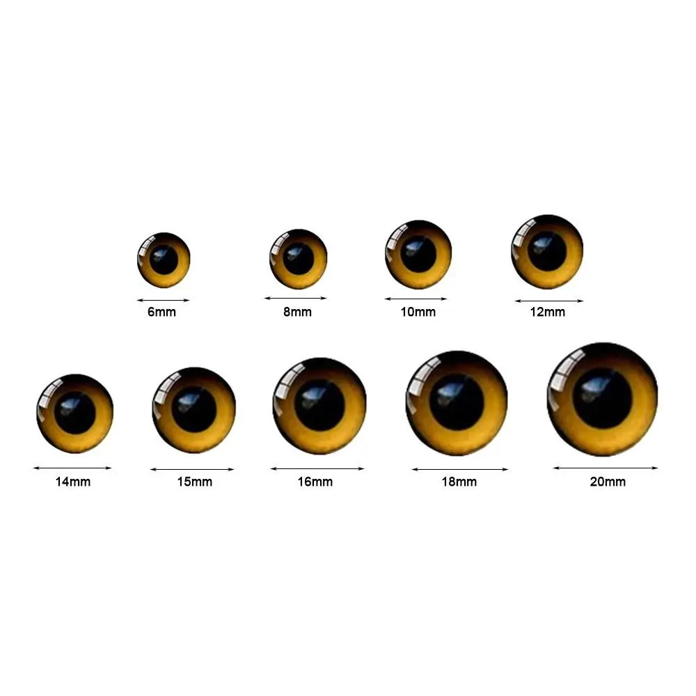 New 10pairs 6mm-20mm Plastic Safety Glitter  Crystal Eyes Crafts Bear Animal DIY Dolls Puppet Accessories Stuffed Toys PartsEyes