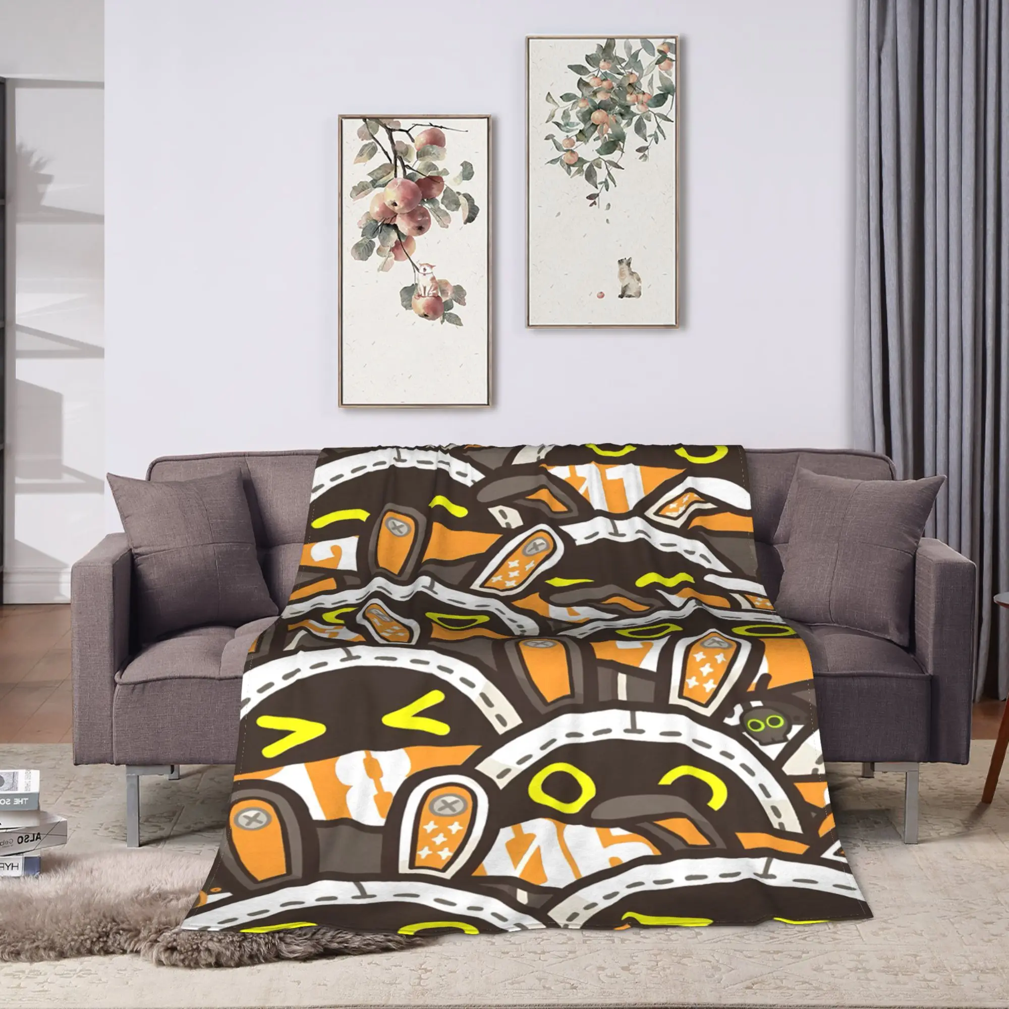 Bangboo Zenless Zone Zero Anime Plush Blankets Students  Flannel Throw Blanket For Couch Chair Soft Custom Bedspread Gift