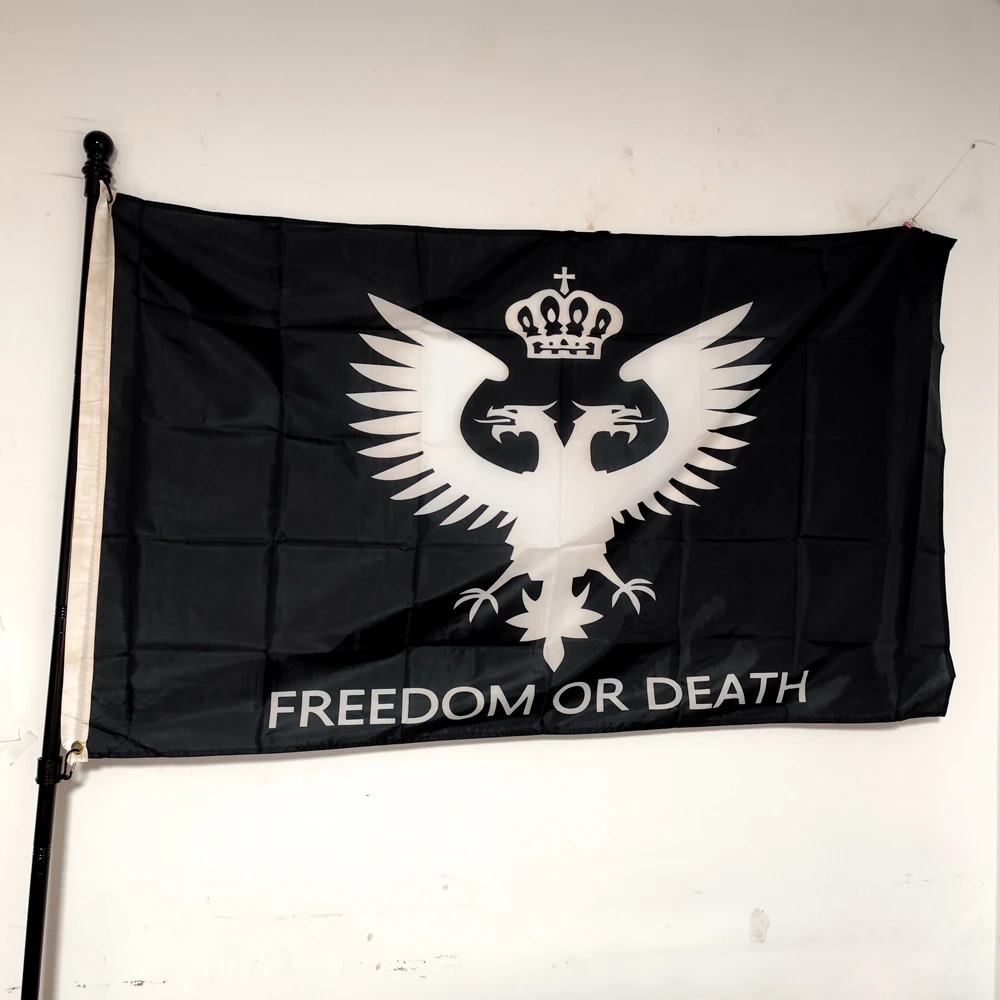

Headed Eagle Flag Polyester Outdoor Indoor Home Decor Banner Durable 90x150cm Vintage Wall Hanging Design