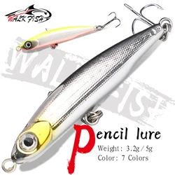 WALK FISH Sinking Gravity Pencil Baits 3.2g/5g Saltwater Minnow Heavy Stick Fishing Lure Wobbler Artificial Hard Plastic Bait