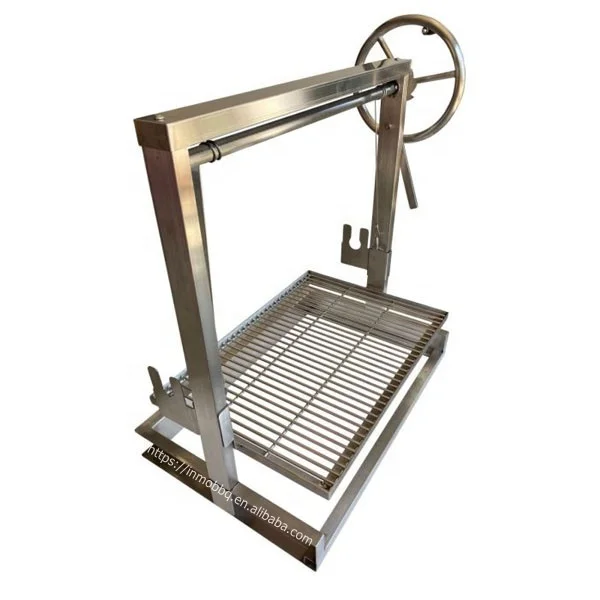 Electric Rotisserie Kit - Premium Adjustable Height Spit System for Argentinian Grills (Residential BBQ Accessories)