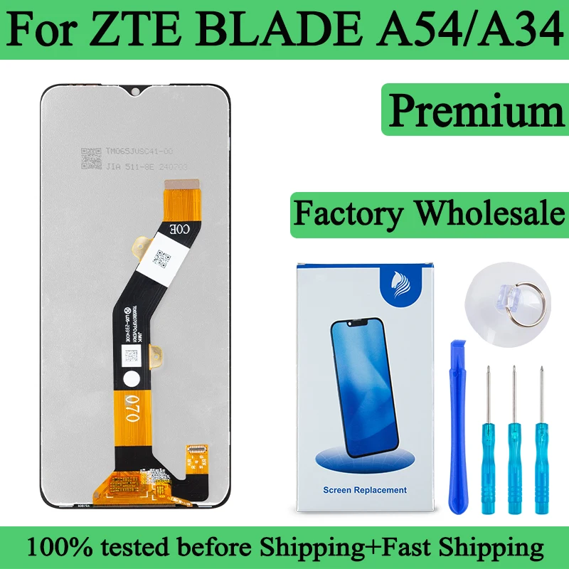 100% Tested Premium Lcd For ZTE Blade A54 Display Touch Screen