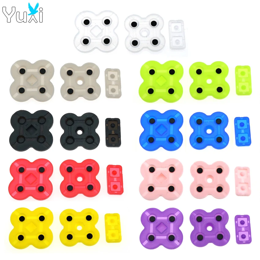 YuXi Conductive Rubber Button Pad 3 in 1 Replacement Part For NDSL Silicone Buttons