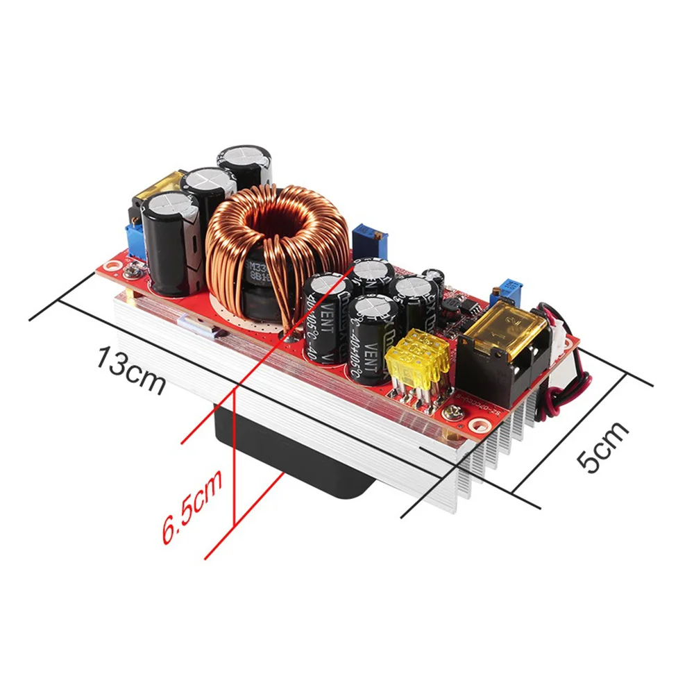 Convertitore cc da 1800W convertitore Boost CV alimentatore modulo regolabile Step Up 40A regolatore da 10V-60V a 12V-90V
