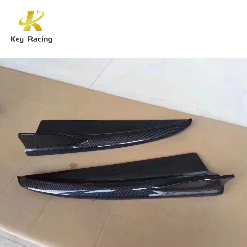 Carbon Fiber Rear Bumper Wrap Angle For Mercedes-Benz C Class W205 2 doors 4 doors Rear Wrap Side Corner Trim Cover Splitter