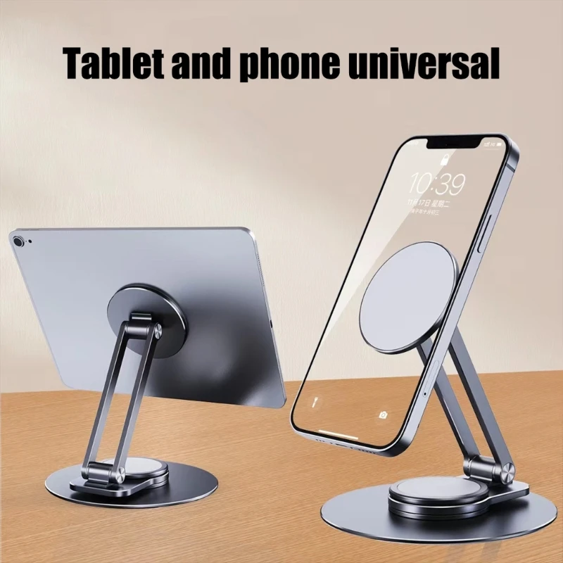 Desk Phone Stand For Office Home 360Rotation Desktop Phone Holder Height&Tilt Adjustable Phone Stand Dropshipping