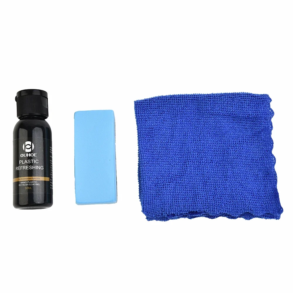 Plastic Parts Refurbish Agent Car Exterior Restorer Trim Long-lasting Cleaner Agent Refresh Restoration Hydrophobic Coating