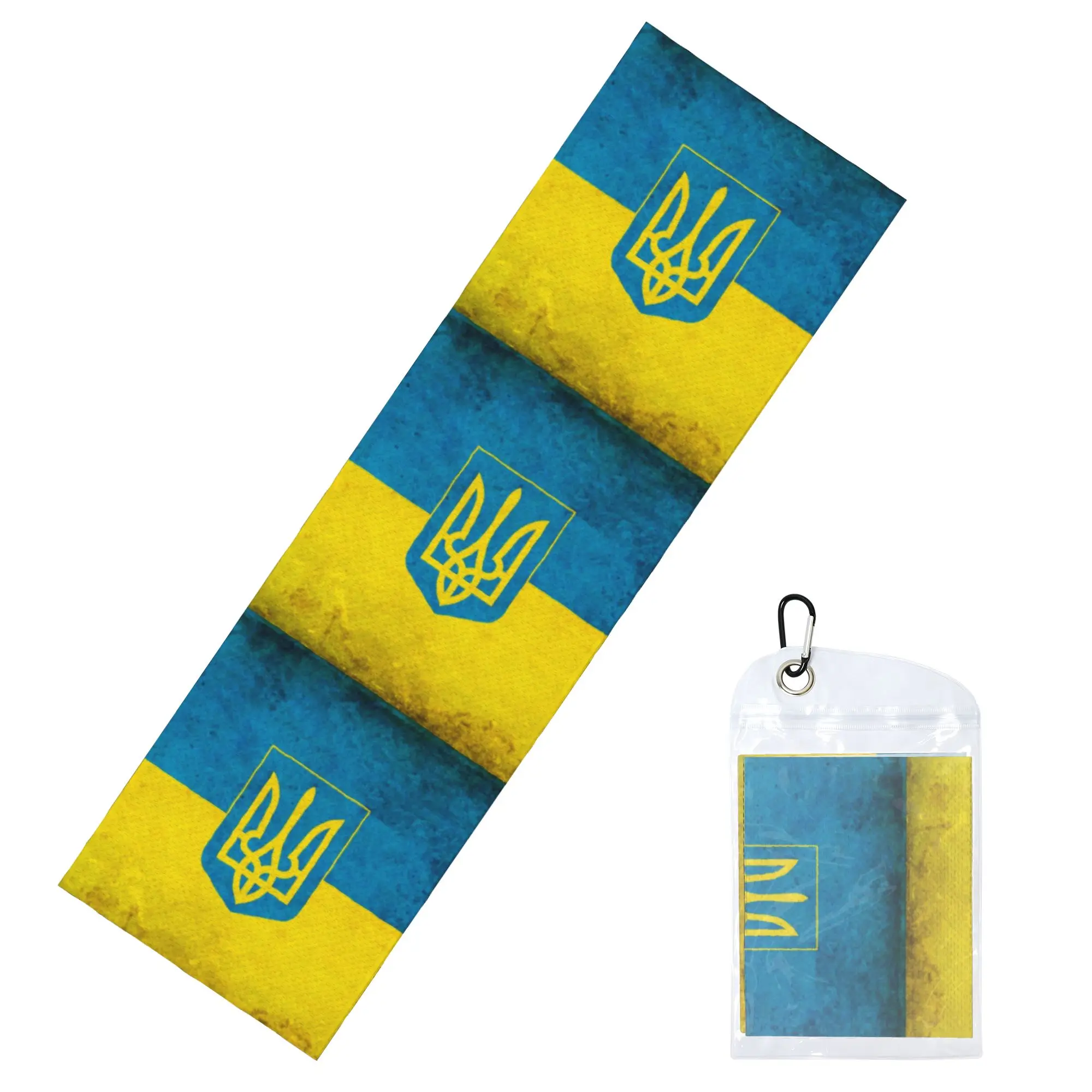 Coat Of Arms Ukraine Flag Towel Quick Drying  Super Soft  Running Towels