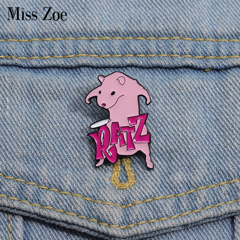 Cute Animal Enamel Pins Custom Rate Lamb Brooches Lapel Badges Cartoon Funny Jewelry Gift for Kids Friends