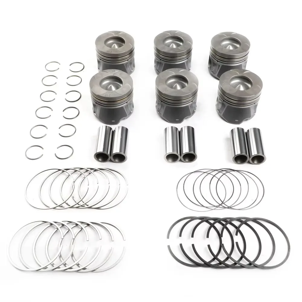 Engine Piston With Ring Set Fit 3.0 L V6 DIESEL For Jeep Grand Cherokee RAM 1500 Lancia Thema L630 A630 3.0L EXF OEM 68147230AA