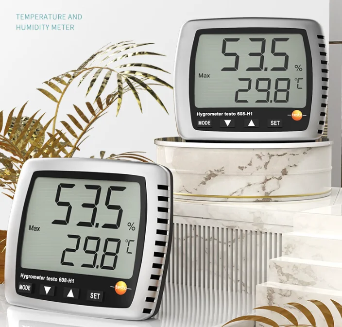 TEST608H2H1 Dew Point Thermohygrometer Temperature and Humidity Meter Dew Point Meter Table Temperature and Humidity Meter