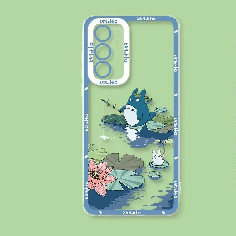 Anime T-Totoros Cute Phone Case For Samsung A36 A26 A56 A16 A06 A55 A35 A25 A15 A05 A54 A34 A24 A14 A13 A53 A33 Clear TPU Cover - náhled 3