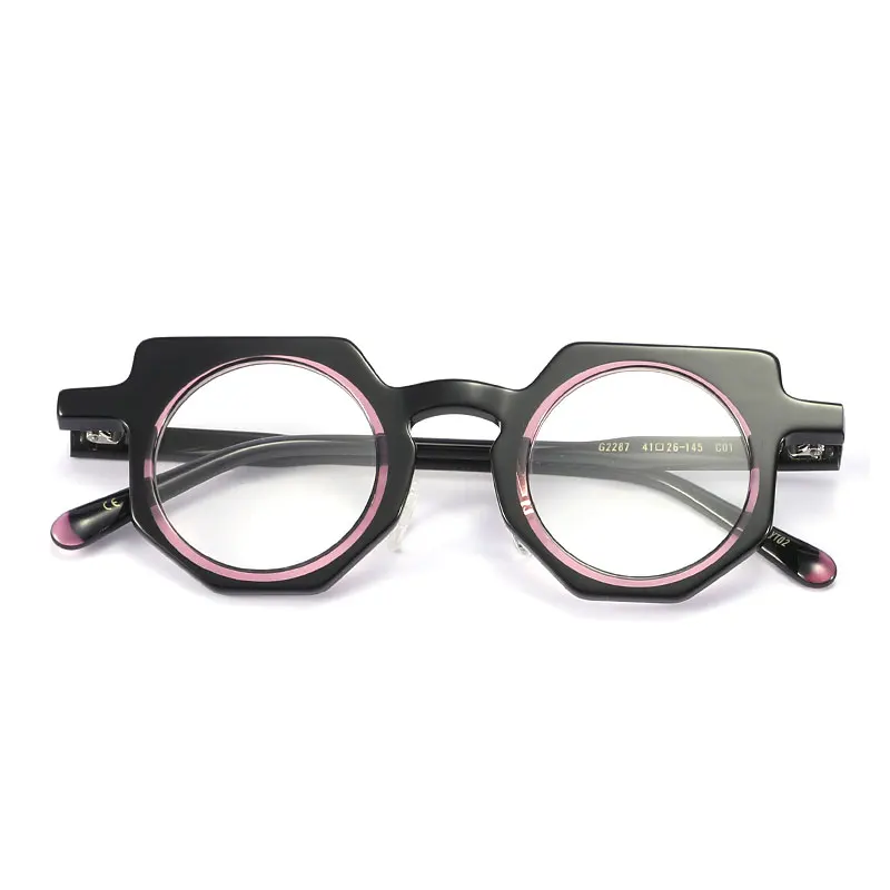 

Vintage Handmade Acetate Eyeglasses Frame Men Optical Eyewear Top Quality Retro Computer Glasses Women Spectacle ForPrescription