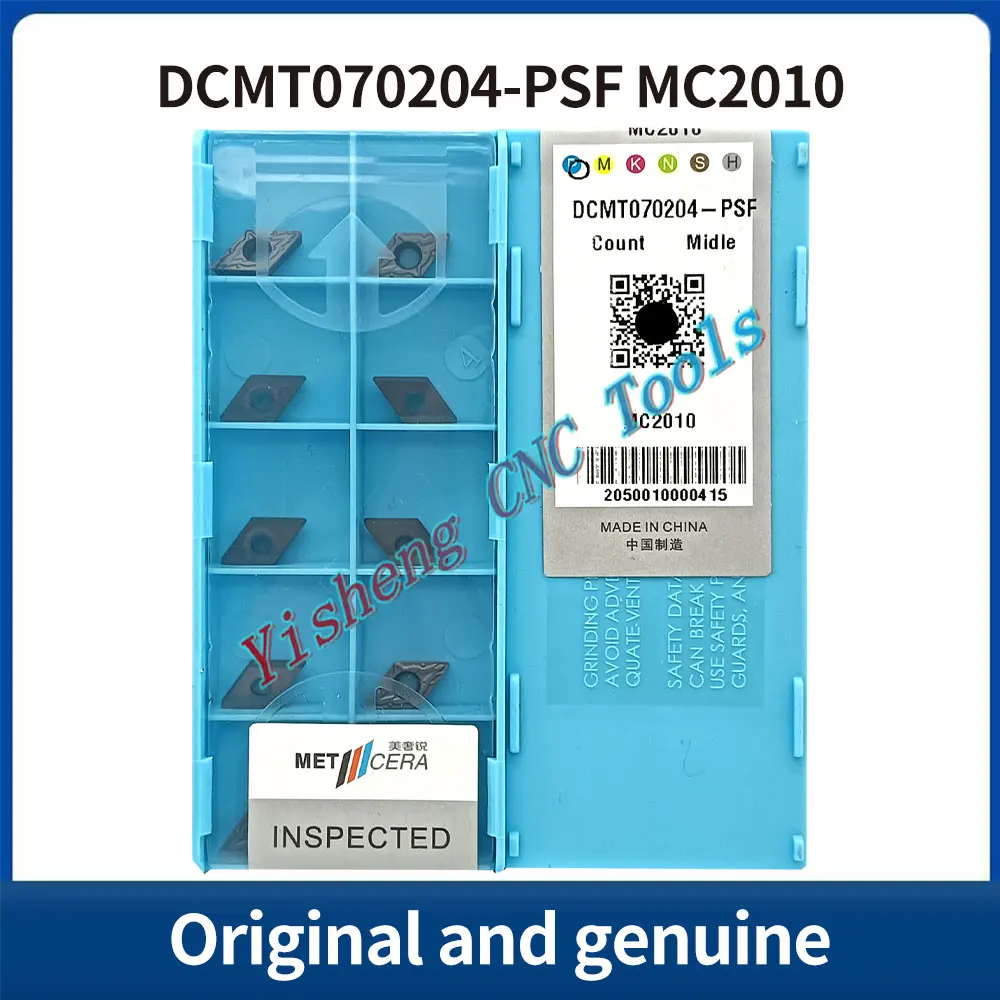 METCERA Schneidwerkzeuge DCMT070204-2PS DCMT070204-PSF DCMT11T302-2PS DCMT11T302-PSF DCMT11T304-2PS MC2010 PV2110 CNC-Klingen