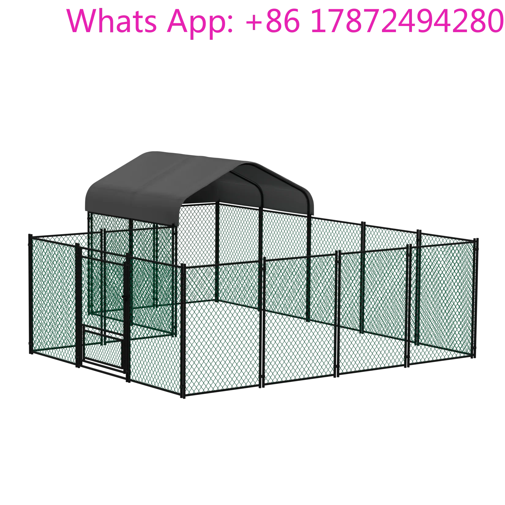 12.9x10.2x5.1ft Chicken Run Pen for Yard with Cover Outdoor Metal Portable Chicken Tractor Cage Enclosure Crate