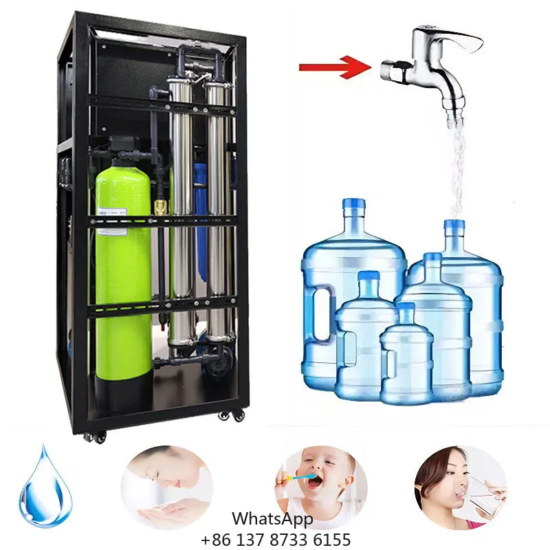 500LPH RO Water Purification System 250L/H Reverse Osmosis Water Filter Equipment Suitable For Well Water With High TDS Value
