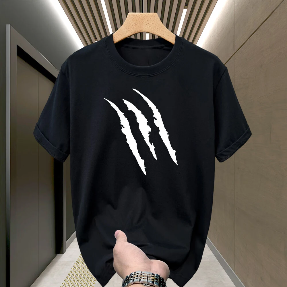 

Cotton T-shirt Mens 2025 new top Men's short-sleeved mens summer loose American trendy t-shirt