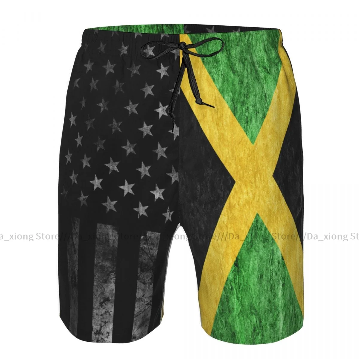 

Jamaica Metallic Flag Quick Dry Swimming Shorts For Men Swimwear Swimsuit Trunk Bathing Beach Wear