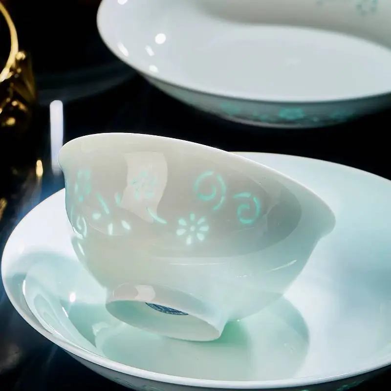 

Ceramic Plates Dinnerware Sets Display Design Safe Jingdezhen China Dinnerware Sets Luxury Elegant Jogo De Pratos Dishes Set