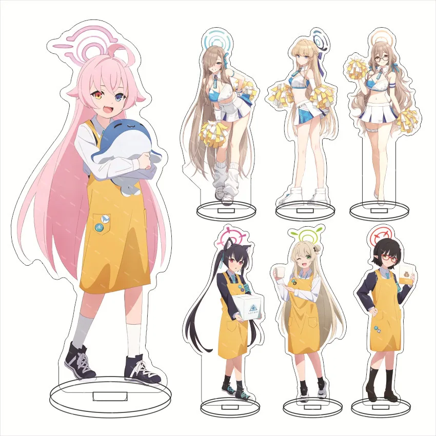 

Blue Archive Anime Shiroko Sunaokami Stand Model Plate Decoration Desk Décor Figure Display Game Related Products Girl Gift